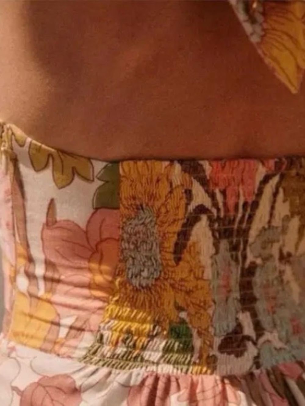 Sezane Billie Boho Floral Halter Maxi Dress - Picture 4 of 6